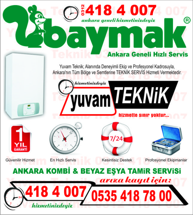 Çayyolu Baymak Kombi Servisi 0312-4184007
